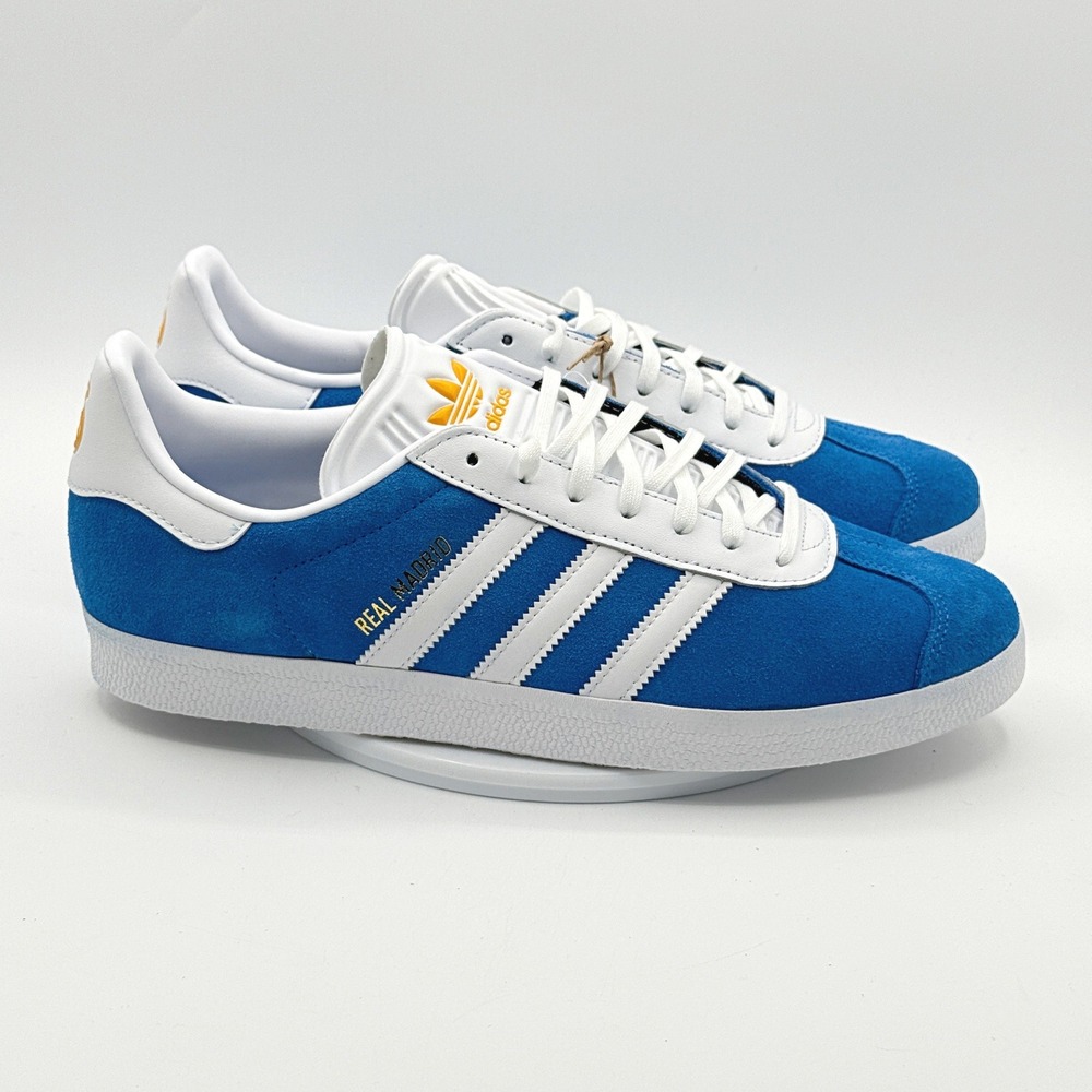 Adidas Gazelle 'Real Madrid' / Size 9 Mens / Blue Bird White JR4158, NEW